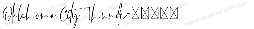 Oklahoma City Thunde字体转换